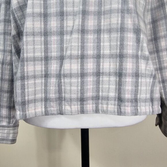 VTG Lauren Ralph Lauren Pastel Plaid Cotton Pullover Jacket Sz M Gray & Pink - Picture 4 of 11